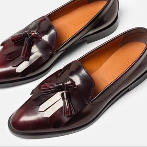 Everlane Modern Tassel Loafer in Oxblood